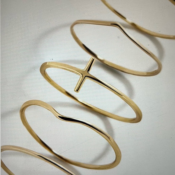 NWT Baublebar 18k gold ring set size 5 - Picture 5 of 5